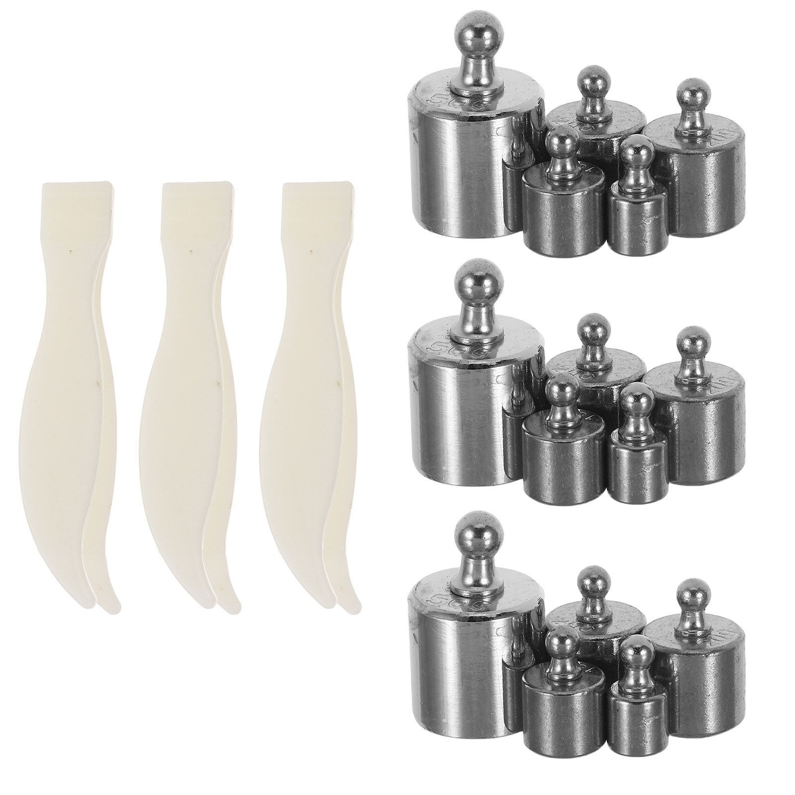 Lab Equipment - Set of Stainless Steel Weights 1g-500g