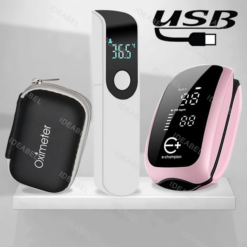 Pulse Oximeter Fingertip Rechargeable - Rechargeable Medical Oximeter Strap Lanyard Fingertip