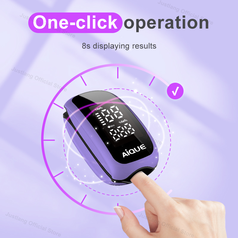 AiQUE Purple Rechargeable Oxim - Pulse Oximeter Fingertip Rechargeable review and price