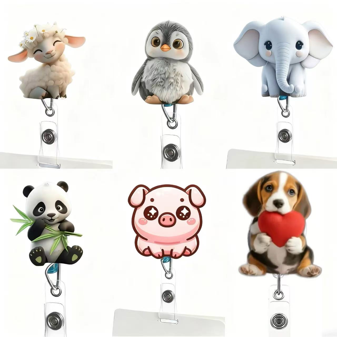 1PC Cute Cat Retractable Badge - Medical Supplies review and price