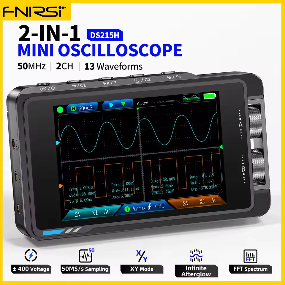 FNIRSI DS215H Handheld Small H - Fnirsi Digital Oscilloscope Handheld review and price