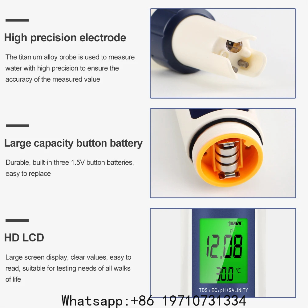 5 In 1 Digital PH Meter TDS EC - Ph Meter Digital Water Tester review and price