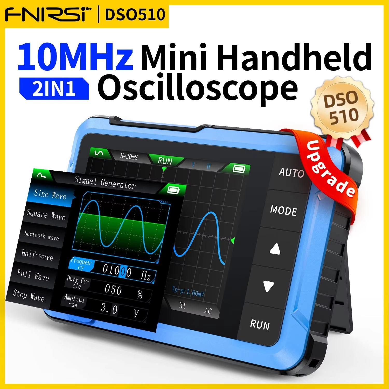 FNIRSI New DSO510 DSO152 DSO15 - Fnirsi Digital Oscilloscope Handheld review and price