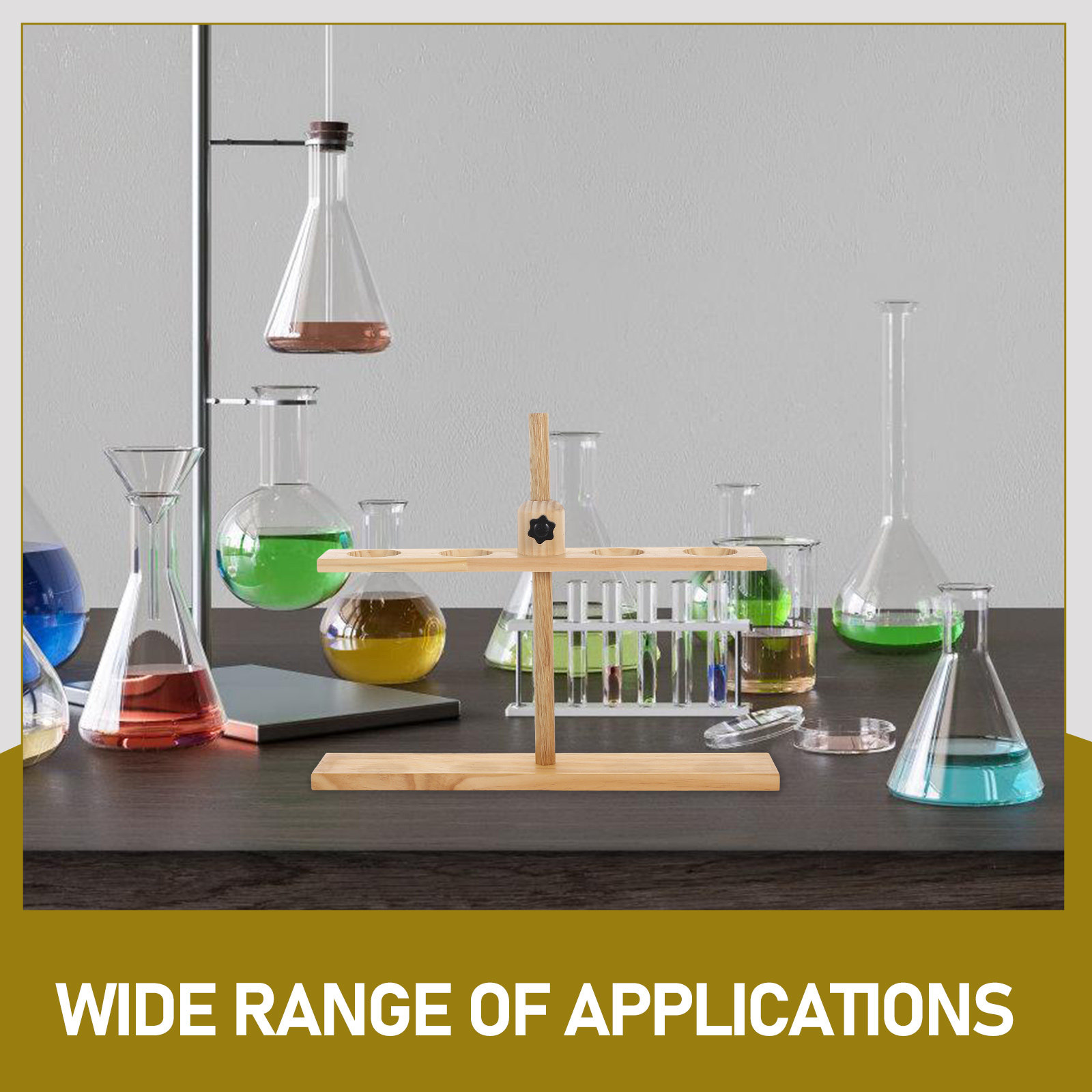 Wooden Separatory Funnel Stand - Lab Equipment review and price