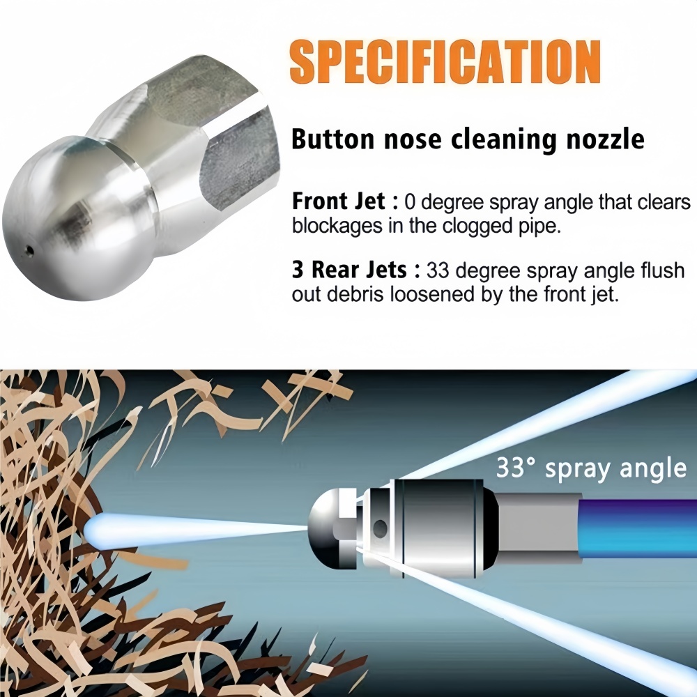 0.5~50m Sewer Cleaning Hose Hi - Vacuum Chamber Kit With Pump review and price