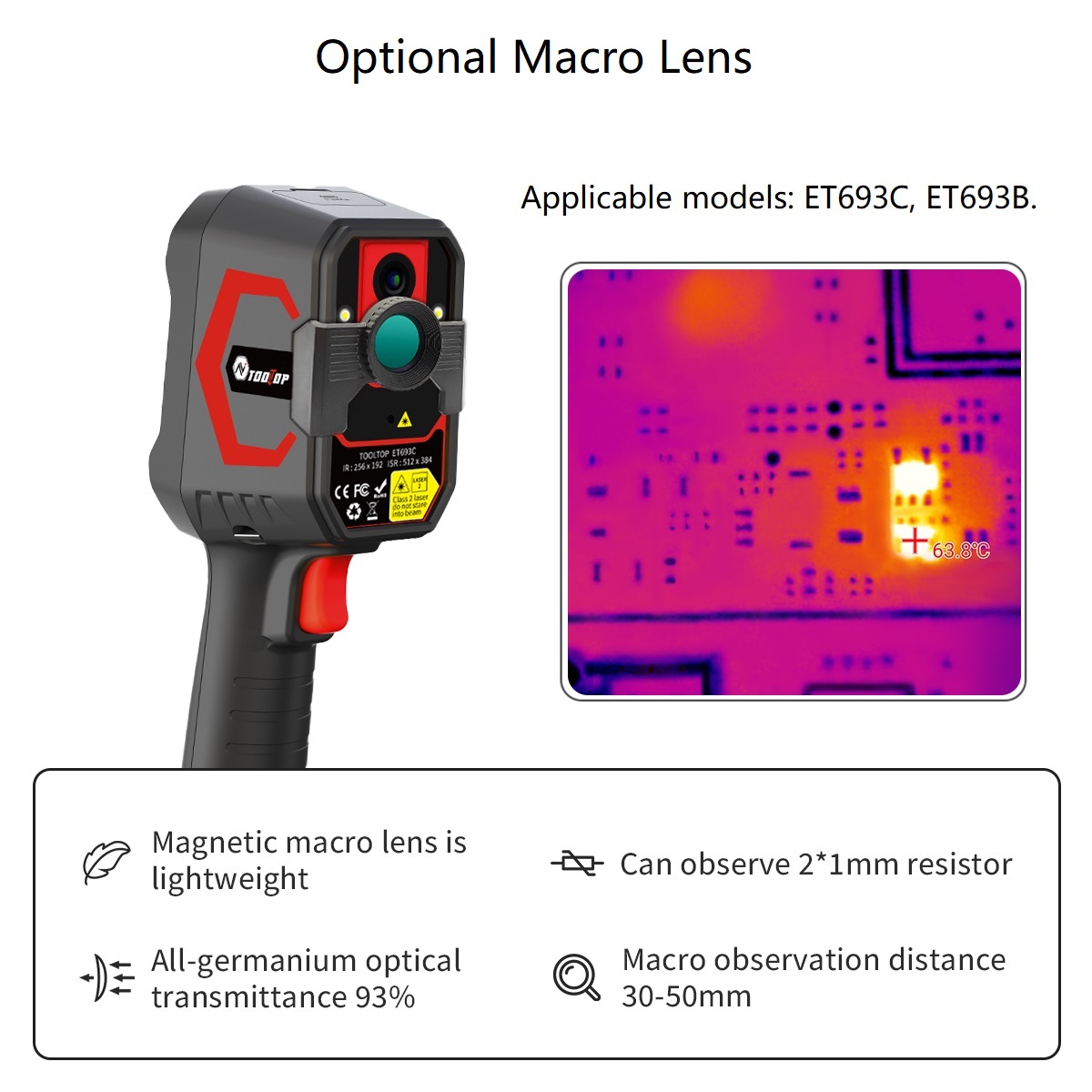 TOOLTOP ET693C Super IR 512x38 - Thermal Imaging Camera Pcb Repair review and price