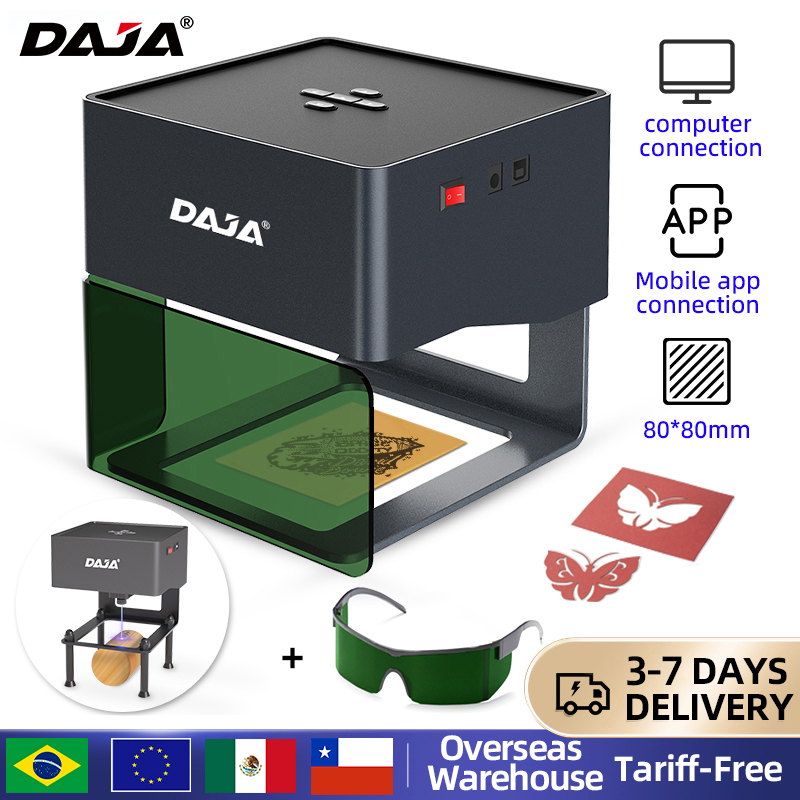 DAJA DJ6 Mini Portable Laser E - Fiber Laser Marking Machine 30W review and price