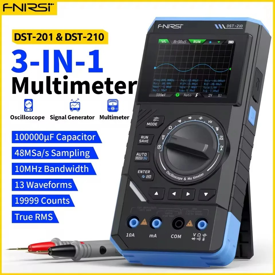 DST210 3-in-1 Digital Multimet - Fnirsi Digital Oscilloscope Handheld review and price