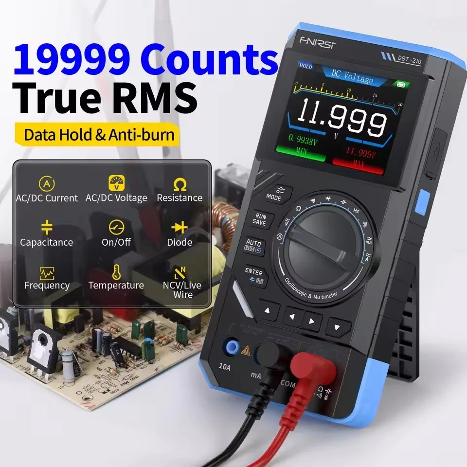 DST210 3-in-1 Digital Multimet - Fnirsi Digital Oscilloscope Handheld review and price